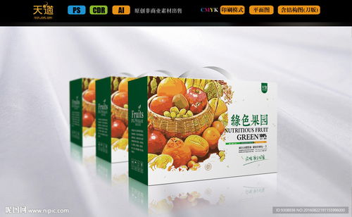 精品水果包装 平面图